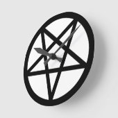 Pentagramm Runde Wanduhr (Winkel)