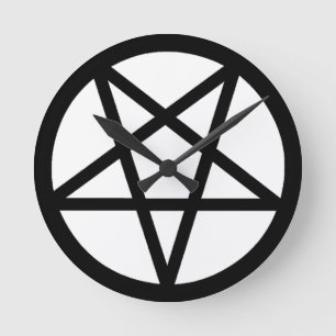 Pentagramm Runde Wanduhr