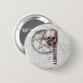 Pentagramm-Schädel Button (Vorne & Hinten)