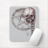 Pentagramm-Schädel Mousepad (Mit Mouse)