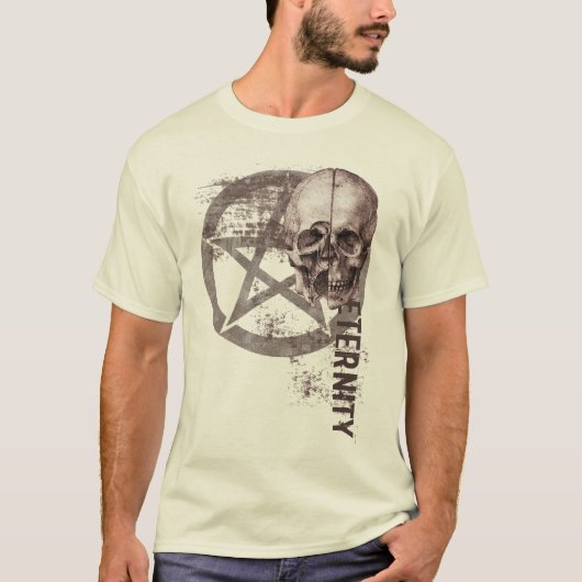 Pentagramm-Schädel T-Shirt (Vorderseite)