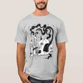 Pentagramm Schädel und Schlange T-Shirt (Vorderseite)