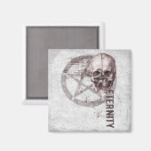 Pentagramm Skull Magnet (Vorderseite/Rückseite)