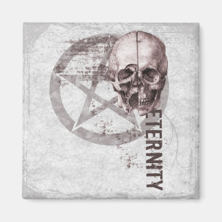 Pentagramm Skull Magnet