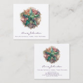 Pentagramm Square Business Card Quadratische Visitenkarte (Vorne/Hinten)