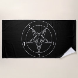 Pentagramm Strandtuch