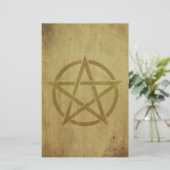 Pentagramm Textured Briefpapier (Stehend Vorderseite)