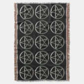 Pentagramm Throw Blanket Decke (Vorderseite Vertikal)