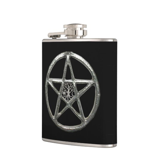 Pentagramm Tree of Life Flask Flachmann (Links)
