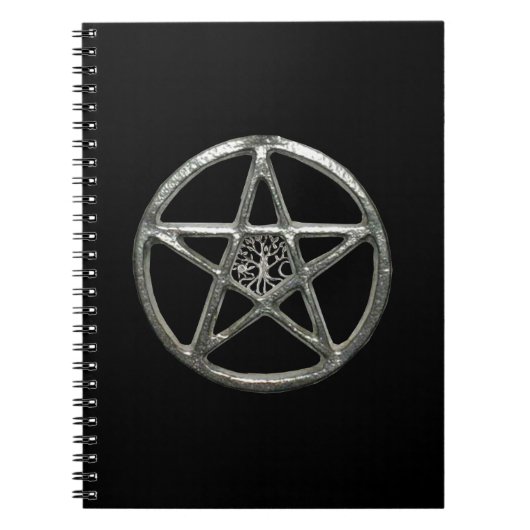 Pentagramm Tree of Life Spiral Notebook Notizblock (Vorderseite)