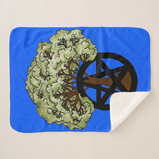 Pentagramm Tree Sherpadecke (Vorderseite (Horizontal))