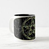 Pentagramm-Trinkbehälter Zweifarbige Tasse (Vorderseite Links)