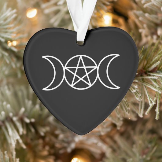 Pentagramm Triple Moon Goddess Ornament (Baum)