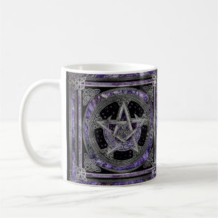 Pentagramm Triskelion Amethyst Moon Kaffeetasse