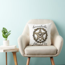 Pentagramm und Moth Witchy Kunst benutzerdefiniert