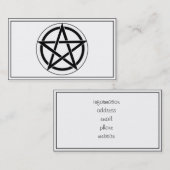 Pentagramm Visitenkarte (Vorne/Hinten)