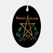 Pentagramm Witchy Ornament (Vorderseite Rechts)