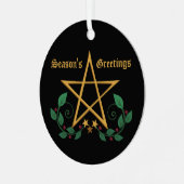 Pentagramm Witchy Ornament (Vorderseite links)