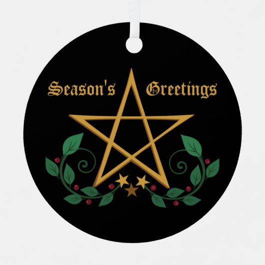 Pentagramm Witchy Ornament (Vorderseite)