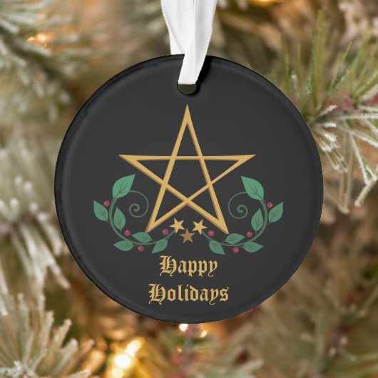 Pentagramm Witchy Pagan Ornament (Baum)