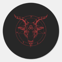 Pentagramm Ziege Kopf Baphomet Satanic Witchcraft