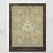 Pentagramm zum Schreiben von gefleckten Fraktalen (Vorne/Hinten)