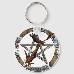 Pentagrammadler Schlüsselanhänger