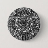 Pentagrammandala-Abzeichen Button (Vorderseite)