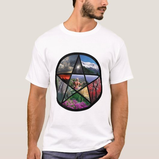 Pentagrammcollage T-Shirt (Vorderseite)