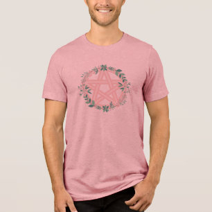 Pentakel-Kranz - pastellrosa Tri-Blend Shirt