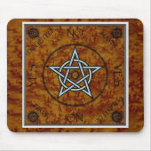 Pentangle Pentagram-Hexerei-WeissagungDowsing Mousepad (Vorne)
