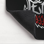 Pentanmaske in schwarzer Farbe _1 Mousepad (Ecke)