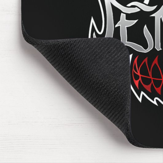 Pentanmaske in schwarzer Farbe _1 Mousepad (Ecke)