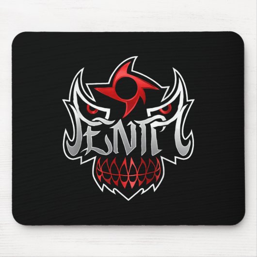 Pentanmaske in schwarzer Farbe _1 Mousepad (Vorne)