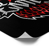 Pentanmaske in schwarzer Farbe _1 Poster (Ecke)