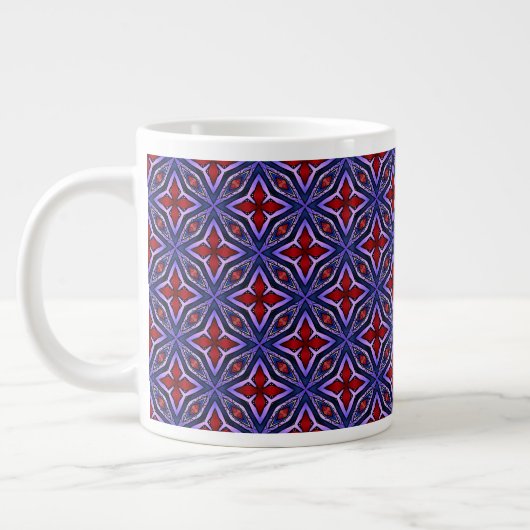 Pentas auf Lila Jumbo-Tasse (Links)
