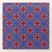 Pentas On Purple Glasuntersetzer (Vorderseite)