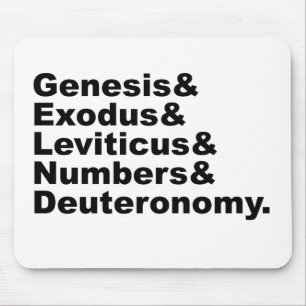 Pentateuch   Genesis Exodus Levitikus Numeri... Mousepad