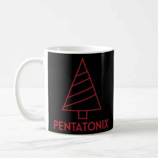 Pentatonix slick Weihnachten schwarz Kaffeetasse (Links)