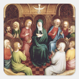 Pentecost, 1450 quadratischer aufkleber