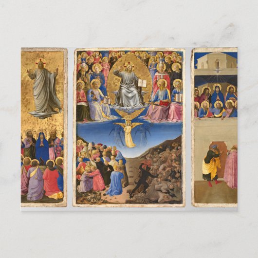 Pentecost von Fra Angelico Postkarte (Vorderseite)