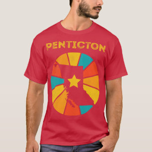 Penticton British Columbia Canada Vintag Distress T-Shirt