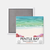 Pentle Bay, Tresco, Isles of Scilly Magnet (Vorderseite/Rückseite)