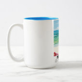 Pentle Bay, Tresco, Isles of Scilly Zweifarbige Tasse (Links)