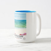 Pentle Bay, Tresco, Isles of Scilly Zweifarbige Tasse (VorderseiteRechts)