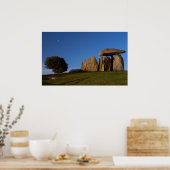 Pentre Ifan mit Moon Fotograf Poster (Küche)