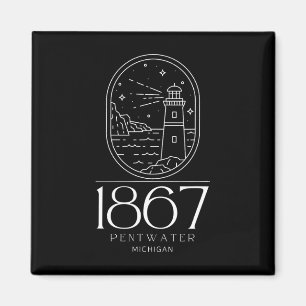 Pentwater Michigan Michigander Staat Mi Reise Boa Magnet