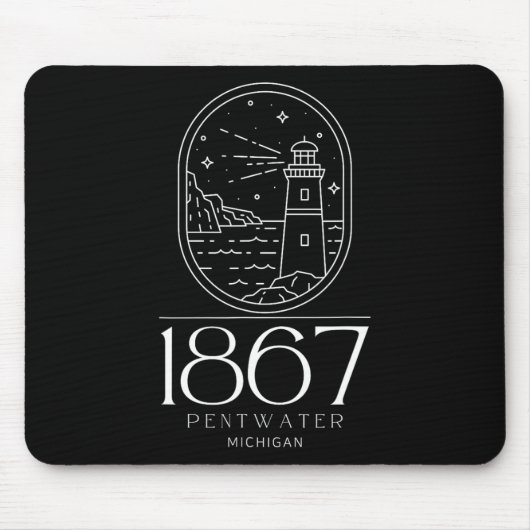 Pentwater Michigan Michigander State Mi Travel Boa Mousepad (Vorne)