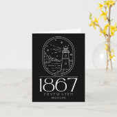 Pentwater Michigander Staat Mi Travel Boa Karte (Gelbe Blume)