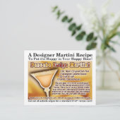 Penuche Fudge Martini Rezept Postkarte (Stehend Vorderseite)